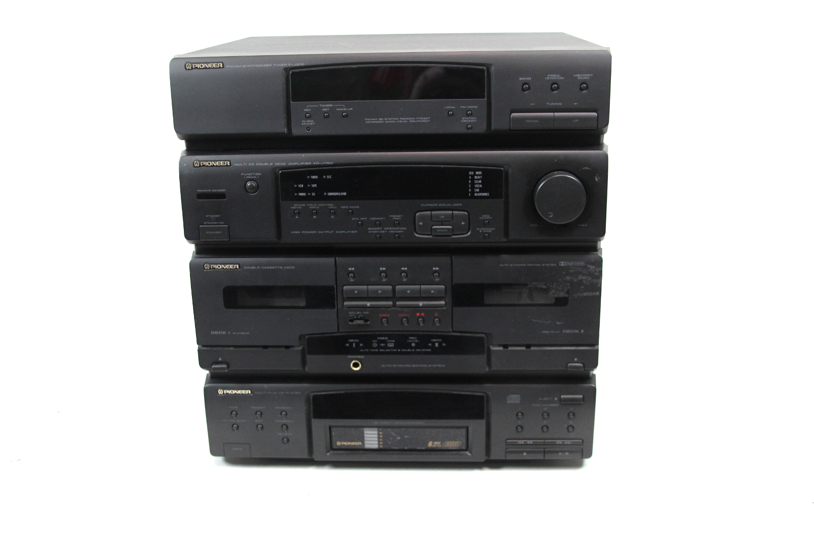 PIONEER XDJ115M Stereoanlage HiFi CDWechsler 6fach Kassettendeck FJ210 Tuner eBay