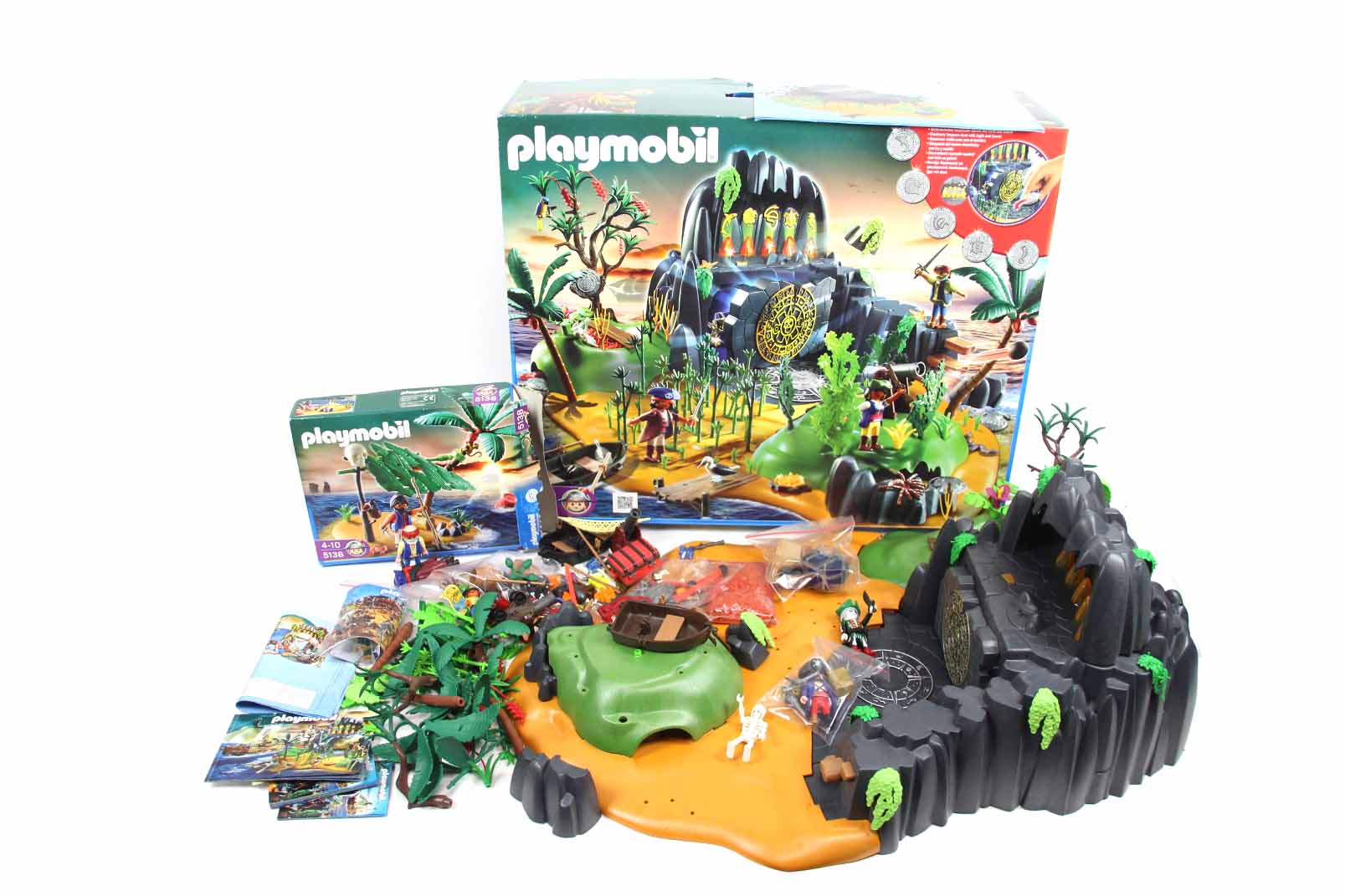 PLAYMOBIL Set 5134 Abenteuerschatzinsel & 5138 Pirateninsel in OVP mit