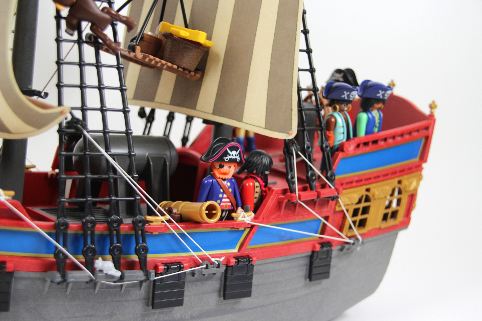 großes PLAYMOBIL PIRATENSCHIFF 3940 Flaggschiff Piraten Boot Schiff