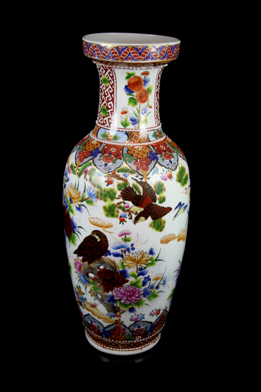 Große chinesische Bodenvase im Stil der Ming Dynastie Porzellan Vase