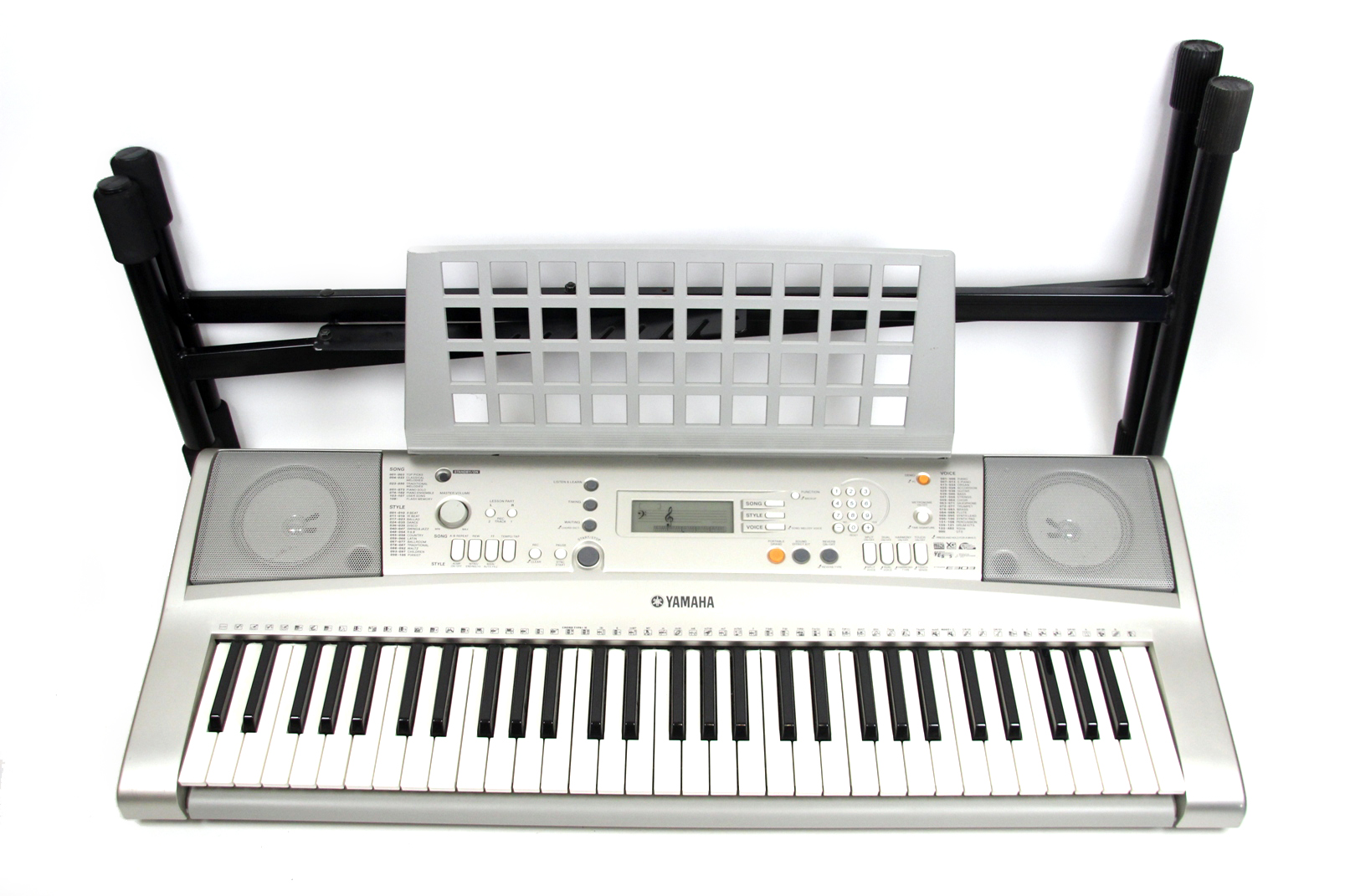 YAMAHA PSRE303 Keyboard 61 Tasten 482 Voices DISPLAY Musikinstrument