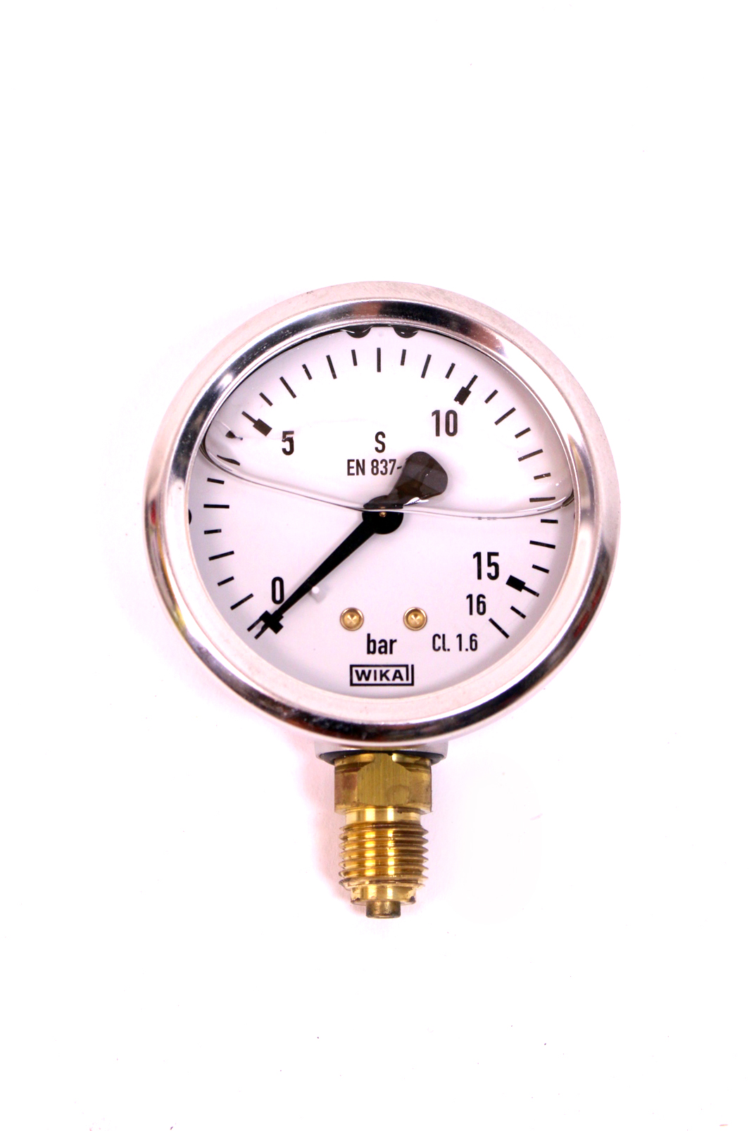 WIKA Hydraulic Pressure Gauge 1 6 10 16 Bar Vacuum perpendicular 1/4